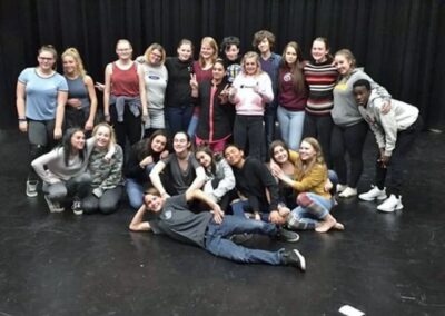 Svenja mit ihrer Dance-Company