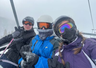 Tobi beim Skifahren